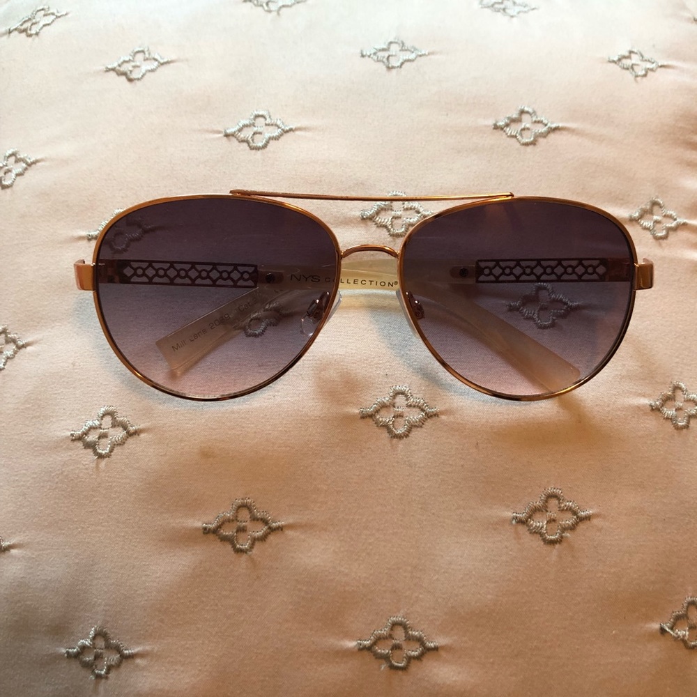Gold Clear Detail BOHO Shade Sunglasses